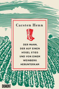 Der Mann, der auf einen Hügel stieg und von einem Weinberg herunterkam